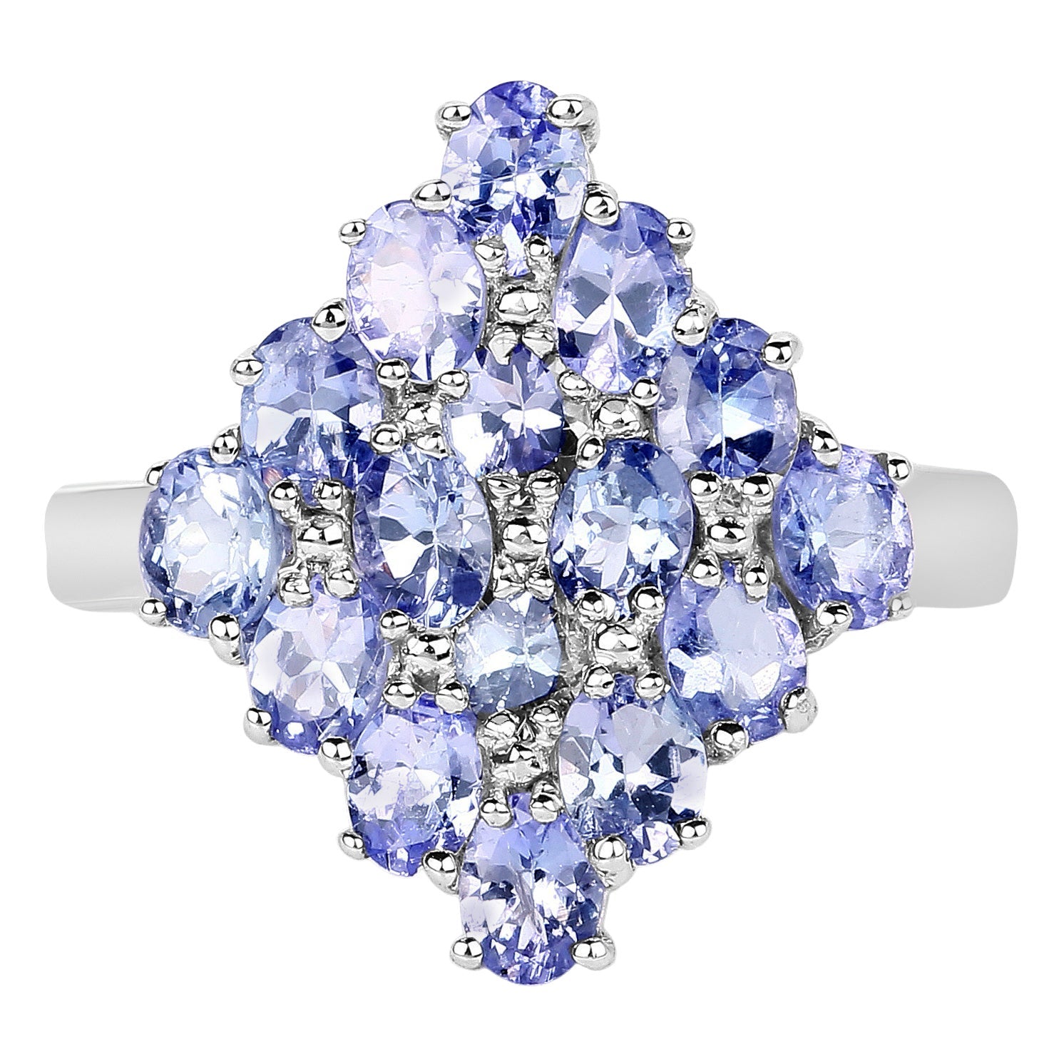 Tanzanite Ring 2.7 Carats Sterling Silver