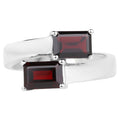 Garnet Ring 2.38 Carats Sterling Silver