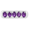 Amethyst Ring 0.78 Carats Sterling Silver