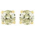 Diamond Stud Earrings 1.14 Carats 14K Yellow Gold