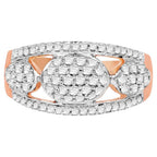 Diamond Ring 0.7 Carats 14K Rose Gold