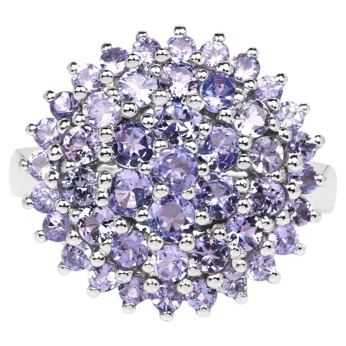 Tanzanite Ring 2.46 Carats Sterling Silver