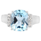 Multicolor Topaz Ring 4.24 Carats Sterling Silver