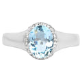 Multicolor Topaz Ring 2.6 Carats Sterling Silver