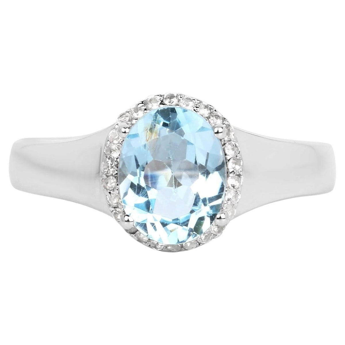 Multicolor Topaz Ring 2.6 Carats Sterling Silver