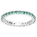 Zambian Emerald Ring 1 Carats 14K White Gold