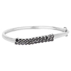Black Diamond Bracelet 3.52 Carats Sterling Silver