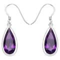 Amethyst Earrings 10 Carats Sterling Silver