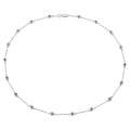 Tanzanite Necklace 1.78 Carats Sterling Silver