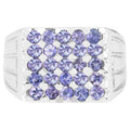 Tanzanite Ring 1.74 Carats Sterling Silver
