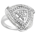 Diamond Ring 1.18 Carats Sterling Silver