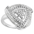 Diamond Ring 1.18 Carats Sterling Silver