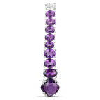 Natural Amethyst Dangle Earrings White Topaz Top 7.5 Carats