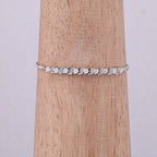 Ethiopian Opal Bracelet With White Topaz 0.86 Carats Sterling Silver