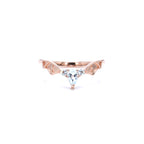 Blue Topaz Bat Ring 0.3 Carats Gold Plated Silver