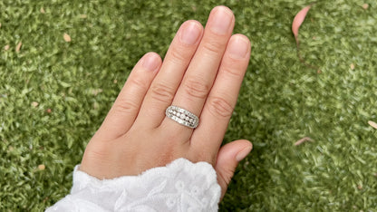 IGI Certified Diamond Ring 1 Carats Total Platinum
