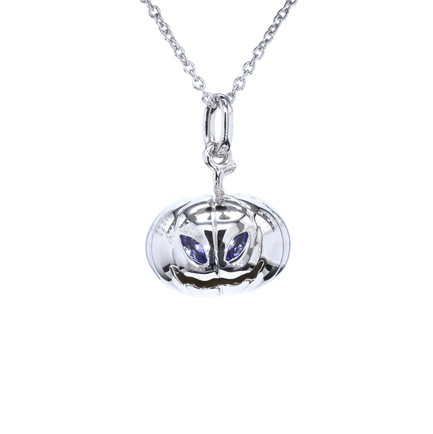 Tanzanite Jack-o'-Lantern Pendant 0.14 Carats Sterling Silver