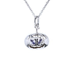 Tanzanite Jack-o'-Lantern Pendant 0.14 Carats Sterling Silver