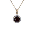 Ruby Pendant With Diamonds 1.46 Carats 14K Yellow Gold