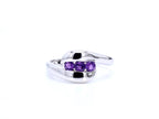 Amethyst Ring 0.5 Carats Sterling Silver