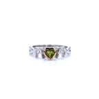 Peridot Mom Ring 0.42 Carats Sterling Silver