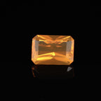 Natural Mexican Fire Opal 5.45 Carat Emerald Cut Loose Gemstone Play-of-Color