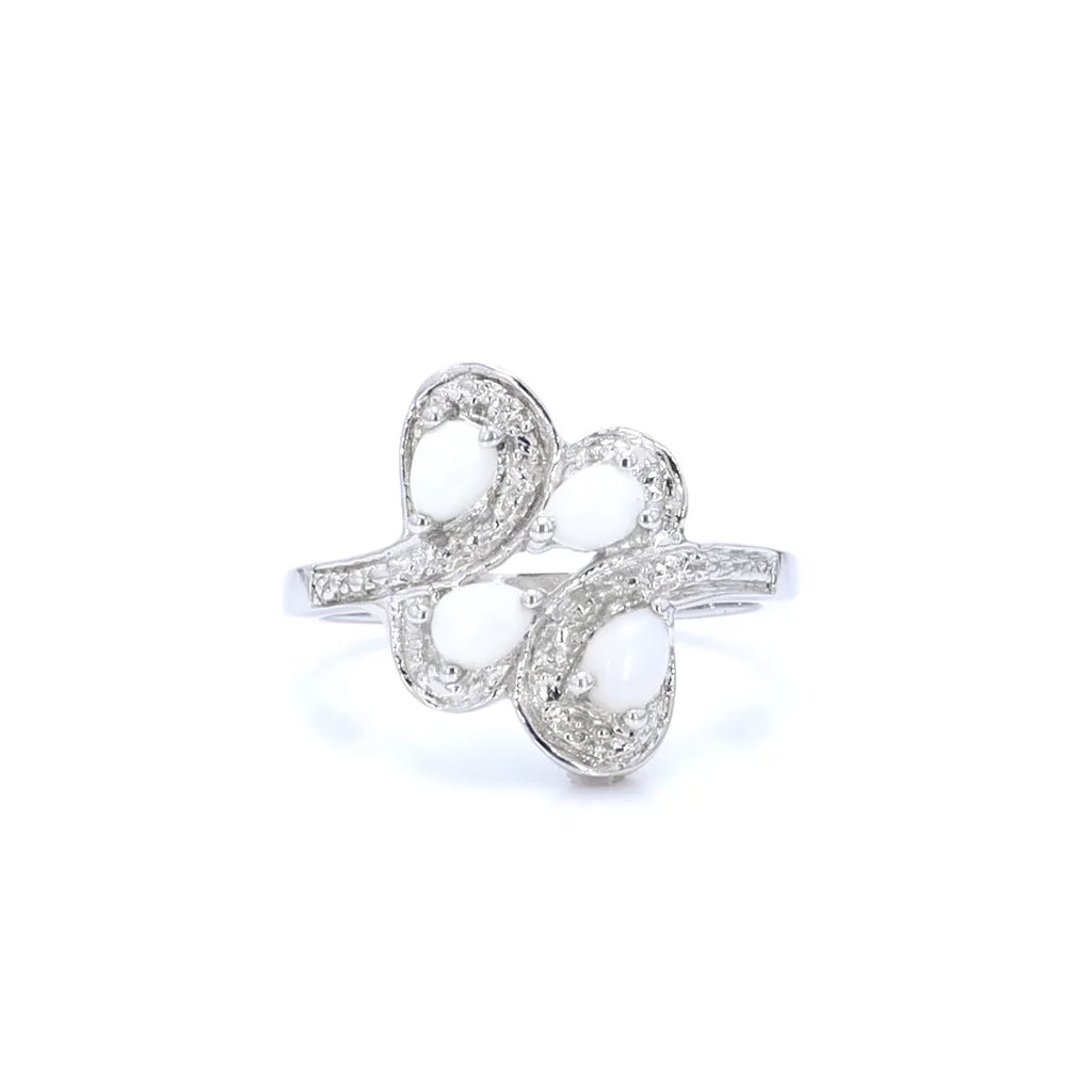 Opal Ring 0.58 Carats Sterling Silver