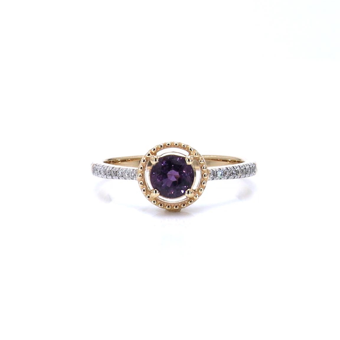 Ruby Ring With Diamonds 0.9 Carats 14K Yellow Gold