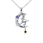Tanzanite Witch Pendant 0.18 Carats Sterling Silver