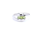 Peridot Ring 0.52 Carats Sterling Silver
