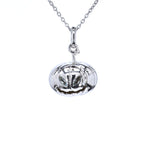 Blue Topaz Jack-o'-Lantern Pendant 0.16 Carats Sterling Silver