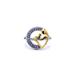 Tanzanite Mom Ring 0.26 Carats Sterling Silver