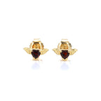 Garnet Bat Stud Earrings video