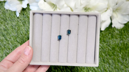 London Blue Topaz Stud Earrings 3.88 Carats