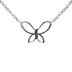 Tanzanite Butterfly Pendant 0.08 Carats Sterling Silver