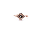 Morganite Ring With Diamonds 0.7 Carats 10K Rose Gold