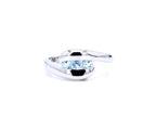 Blue Topaz Ring 0.7 Carats Sterling Silver