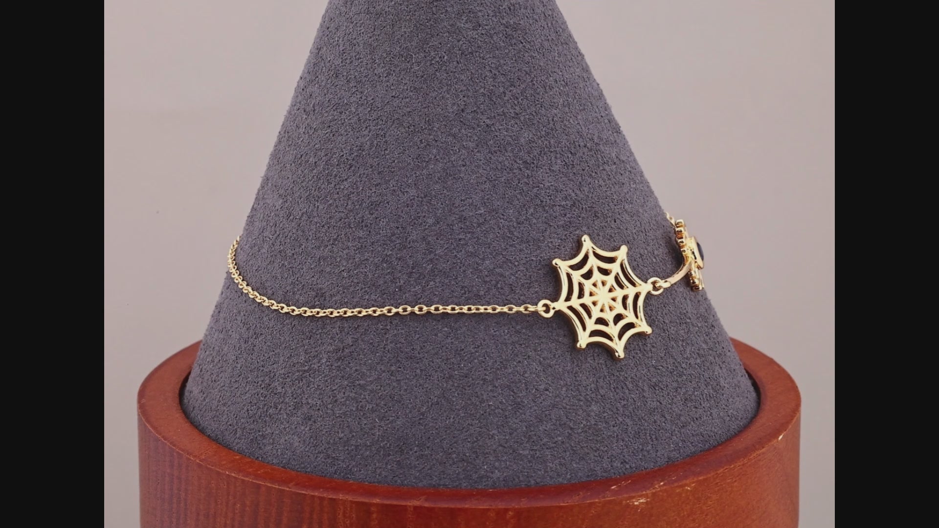 Blue Sapphire Spider Bracelet 0.12 Carats Gold Plated Silver